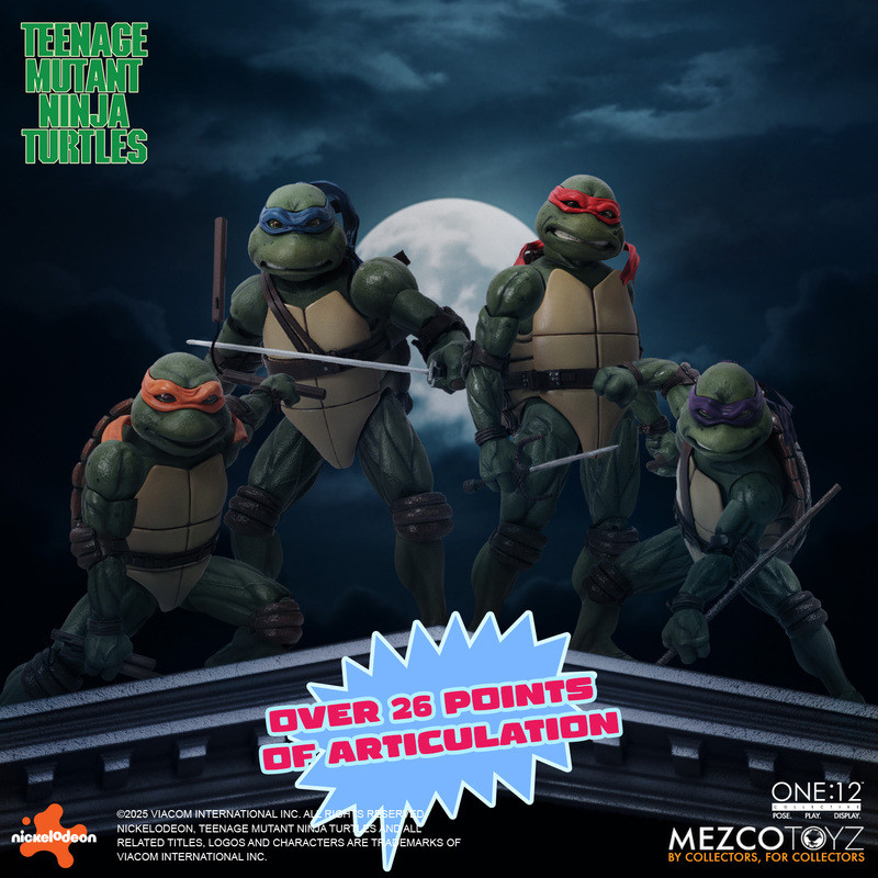 [PRE-ORDER] Mezco Toyz One:12 Collective Teenage Mutant Ninja Turtles (1990) Action Figures Deluxe Boxed Set