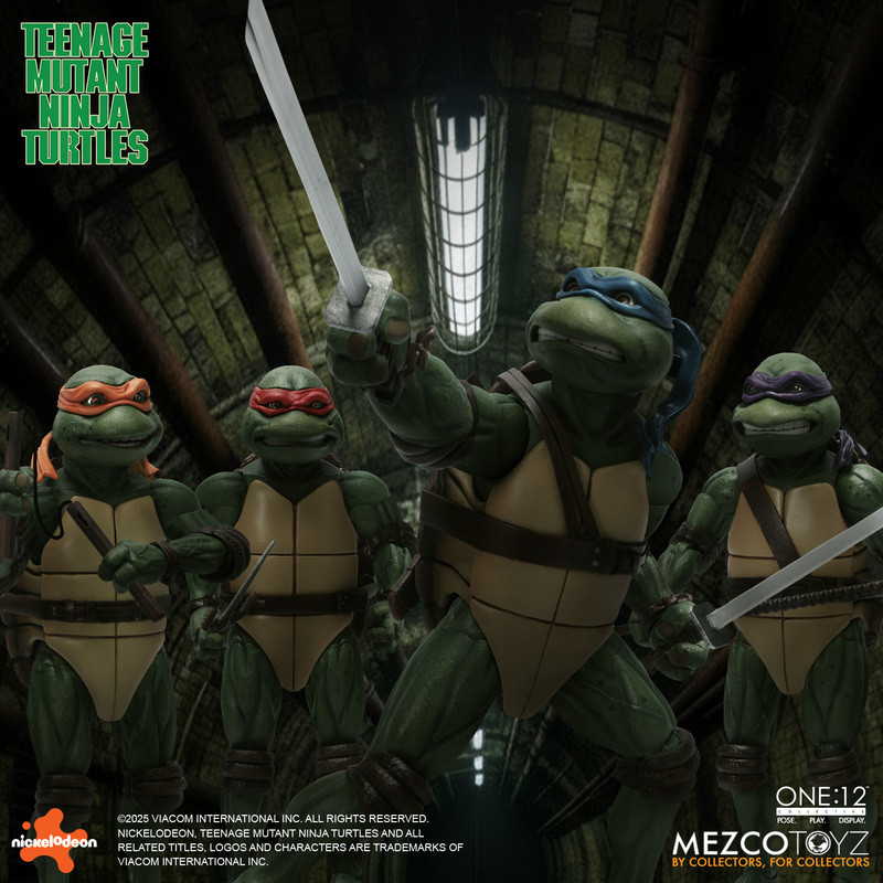 [PRE-ORDER] Mezco Toyz One:12 Collective Teenage Mutant Ninja Turtles (1990) Action Figures Deluxe Boxed Set