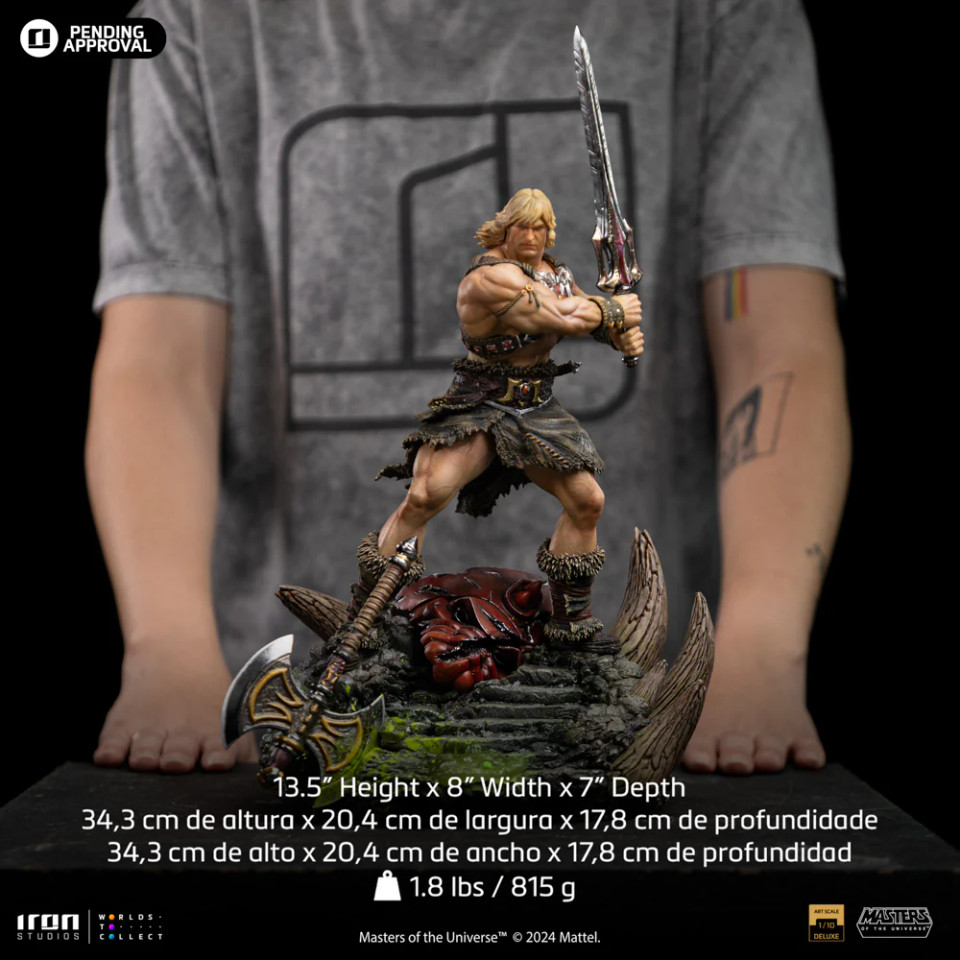 Iron Studios Masters Of The Universe He-Man Unleashed Art Scale 1/10 Statue