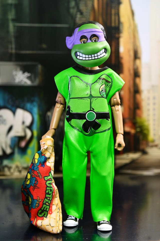 NECA Ben Cooper Costume Kids Collection Teenage Mutant Ninja Turtles Donatello Clothed Action Figure