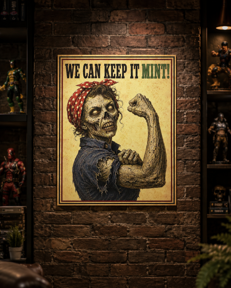 Keep It Mint — Zombie Rosie 11×14 UV Canvas Wall Art Print