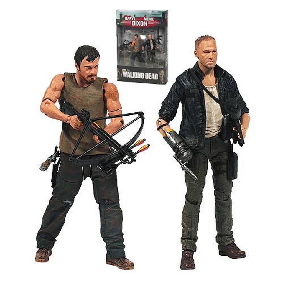 The Walking Dead TV Merle and Daryl Dixon Action Figure 2-Pack