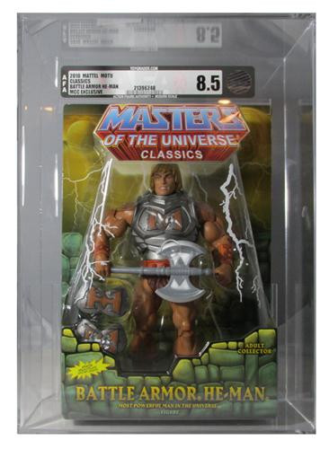 Masters Of The Universe Classics Battle Armor He-Man Figure AFA Graded 8.5