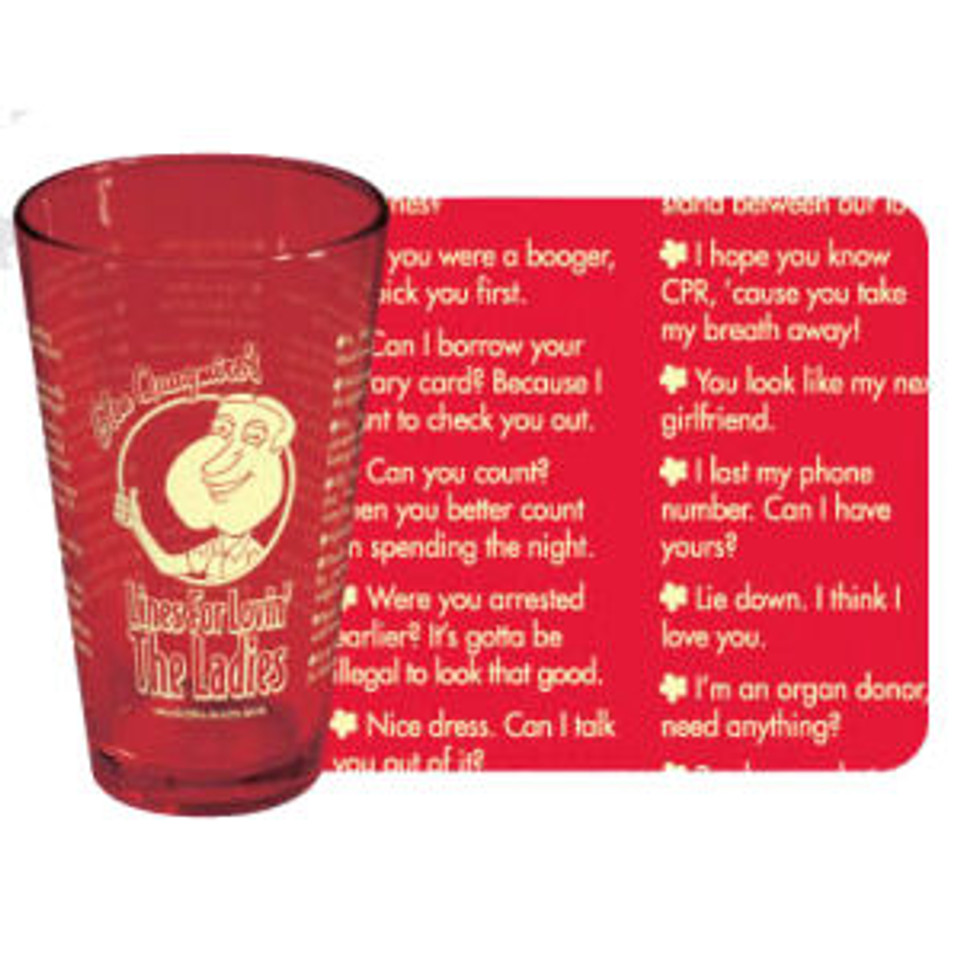 Family Guy Quagmire Lines for Lovin' The Ladies Pint Glass