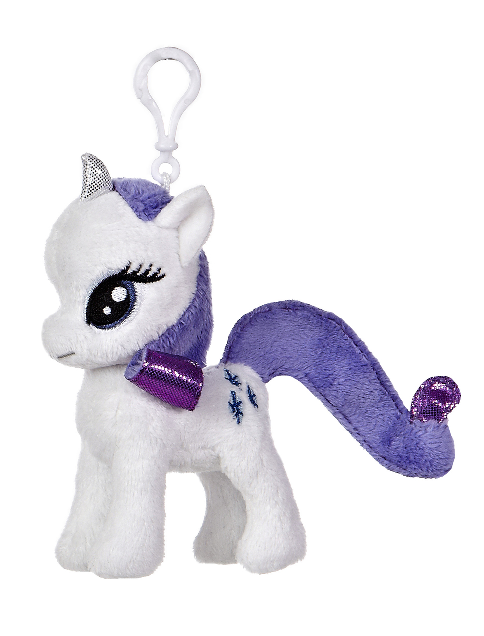 My Little Pony Rarity 4.5-Inch Clip-On Plush - Buy at Not Just Toyz