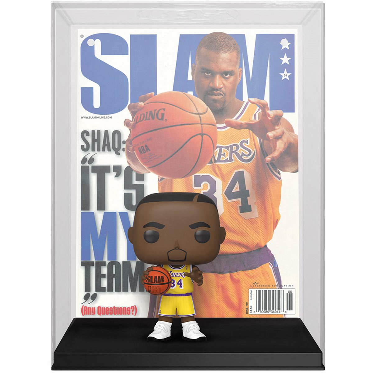 Funko NBA SLAM Shaquille O'Neal Pop! Cover Figure with Case - Buy