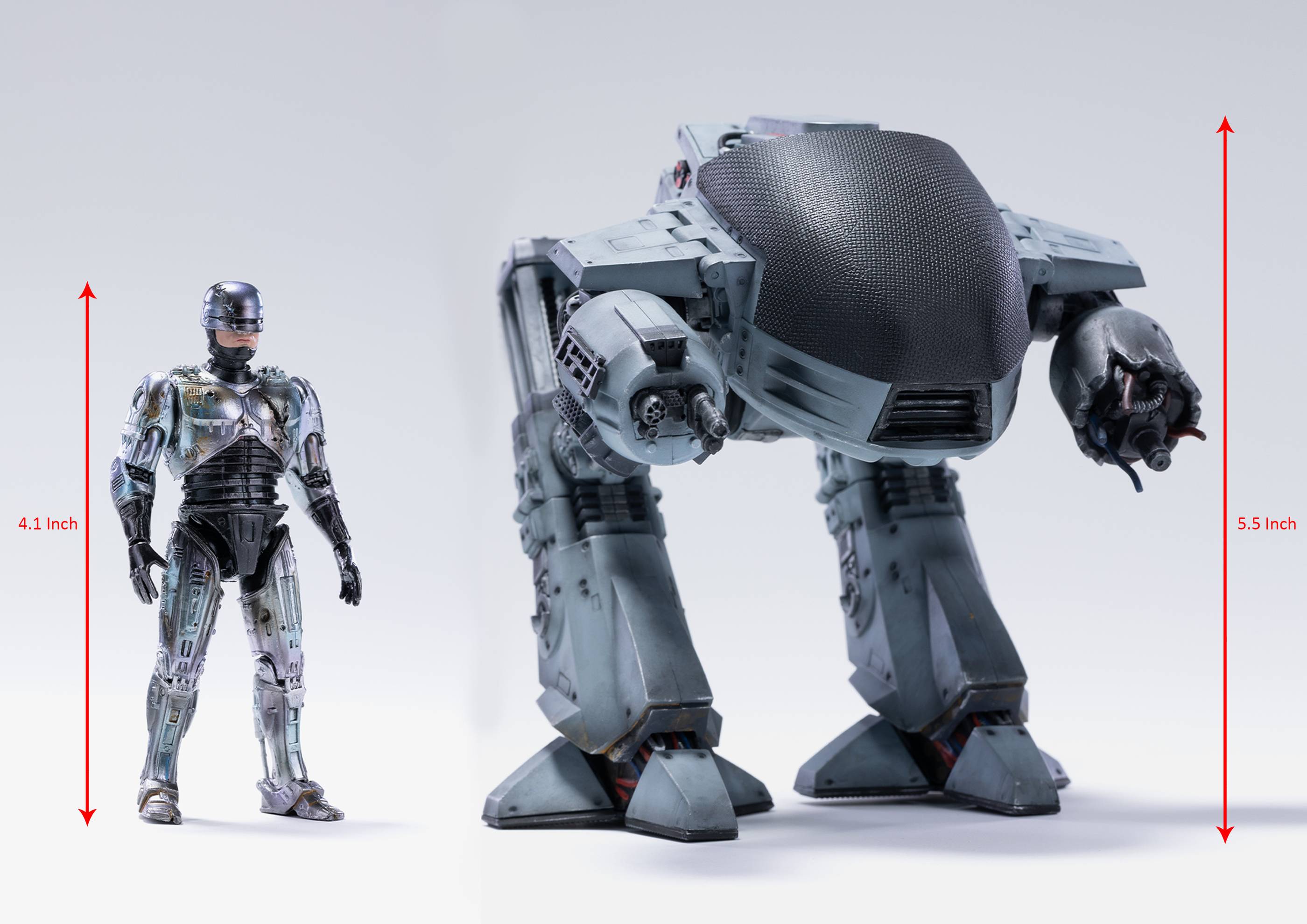 RoboCop ED-209 VS RoboCop Battle Damage 1:18 Scale Action Figure 2