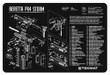 Tekmat Armorers Bench Mat - 11"x17" Beretta Px4 Pistol