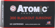 Atomic 300 Aac 220gr Subsonic - Hpbt 50rd 10bx/cs