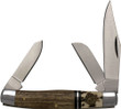 Abkt Roper Series Laredo Stag - Stockman 3-blade Wood Handles