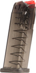 Ets Magazine For Glock 9mm - 15rd Carbon Smoke Fits 19/26