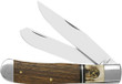 Abkt Roper Laredo Stag Trapper - 3.25" Wood/bone Handle