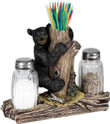 Rivers Edge Bear Salt & Pepper - Shakers & Toothpick Holder