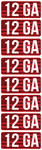 Mtm Ammo Caliber Labels 12ga - 8-pack