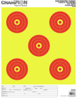 Champion Scorekeeper 5 Large - Bullseye Trgts Yellow/red 12-p