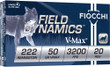 Fiocchi 222 Rem 50gr V-max - 20rd 10bx/cs