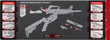 Real Avid Smart Mat Ar15 W/ - Parts Keeper 43"x16" Neoprene
