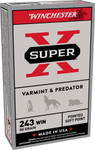 Winchester Super-x 243 Win - 80gr Jsp 20rd 10bx/cs
