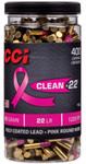 Cci Clean 22lr 40gr Pink Poly - Coated Rn 400rd 8bx/cs