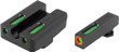 Truglo Sight Set For Glock Hi - Tfx Pro Green/orange Outline