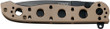 Crkt M16-03bk 3.5" Plain Edge - Spear Point Black Blade Bronze