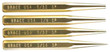 Grace Usa Punch Set - Starter Punch Set Of 4 Brass