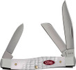 Case Knives White Synthetic - Sparxx Std Jig Medium Stockman
