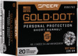 Speer Gold Dot 357 Mag 135gr - Gdhp Short Barrel 20rd 10bx/cs