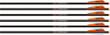 Easton Xbow Bolt 9mm Carbon - 20" W/3" Vanes Half Moon 6-pk