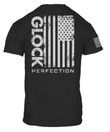 Glock Perfection Flag Tee - Short Sleeve T Shirt Lg Black