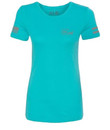 Glock Ladies "glock Girl Flag - Tee" Short Sleeve Med Teal