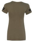 Glock Ladies "glock Girl Flag - Tee" Short Sleeve Lg Mil Grn