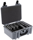 Pelican Vault V300 Large- - 5 Pistol Cse Pre Cut Foam Gry