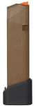 Taran Ti G17 Completed Fde Mag - +5/6 Flat Blk Base Pad