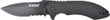 Ruko Folder Serrated 3.25" - Black Handle Clamshell