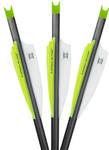 Lumenok Xbow Arrow 20" Carbon - 3.5" Vanes Green Crescent 3pk