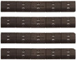 Imi Defense Picatinny Rail - Panels Set Of 4 Black