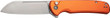 Civivi Knife Chevalier Ii 3.4" - Orange Aluminum/satin Bttn Lk