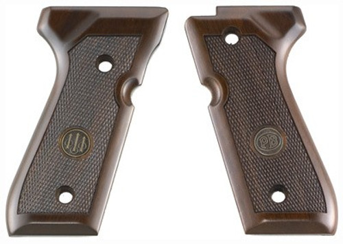 Beretta 92/96 Grips Wood - Walnut With Medallion