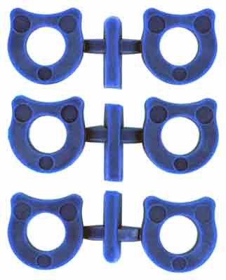 Wilson Shok-buff Shock Buffers - For 1911 6-pack Blue Polymer