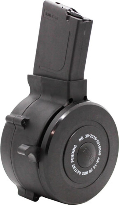 Iver Johnson Magazine Ar15 - 223 50rd Drum Black Polymer