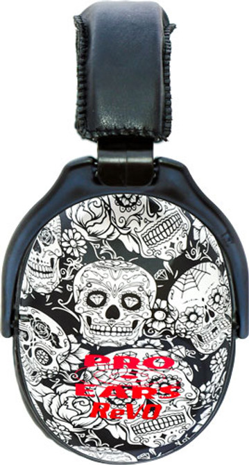 Pro Ears Revo Ear Muff - Passive Skulls Pattern