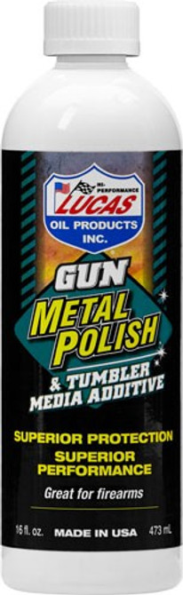 Lucas Oil 16oz Gun Metal Polsh - Tumbler Media Additive Liquid