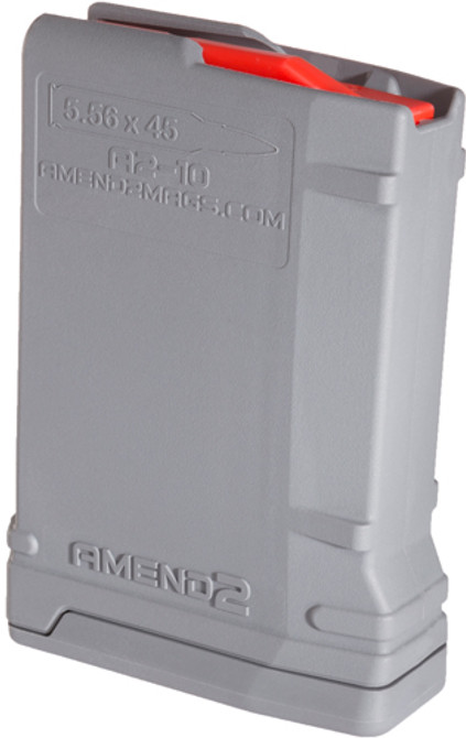 Amend2 Ar-15 Magazine 5.56x45 - 10 Rd Polymer Gray