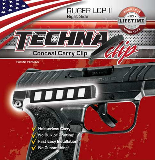 Techna Clip Handgun Retention - Clip Ruger Lcp Ii Right Side