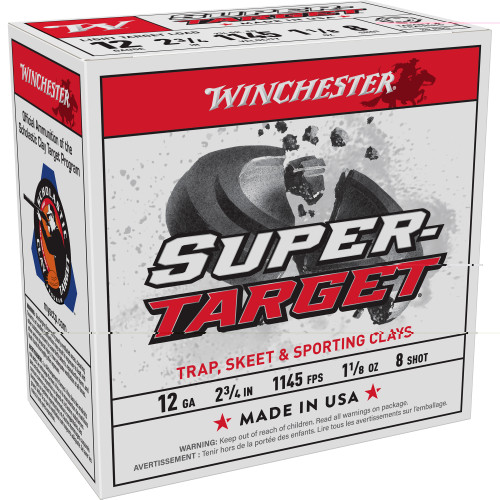 Win Suprtrgt 12ga 2.75" #8 25/250