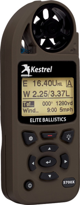 Kestrel 5700x Wez W/ Applied - Ballistics Flat Dark Earth