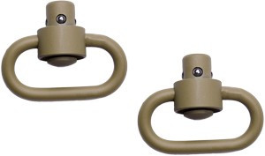 Grovtec Hd Push Button Swivels - Cerakote Desert Snd 1 1/4" 2pk