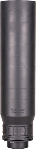 Rugged Suppressors Sub 9 - 9mm Hub W/ Ru3 Lug Mount Black