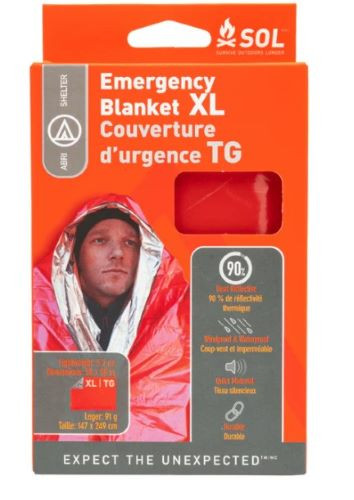 Arb Sol Emergency Blanket Xl - 3.2 Oz 58"x96" Made In Usa
